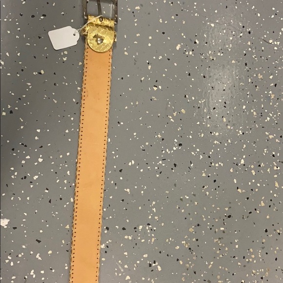 Gold Made In Italy Snake Skin Belt . main image 9